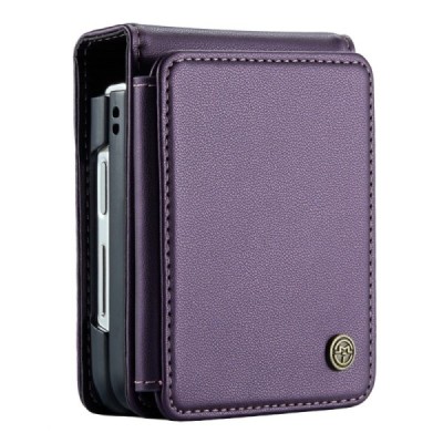 Samsung Galaxy Flip5 5G (SM-F731B) „CaseMe“ Wallet пластиковый фиолетовый чехол | Vacins.lv