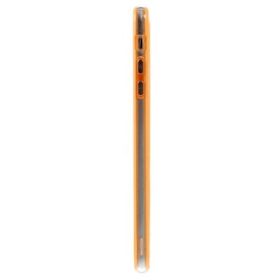 Apple iPhone 6 Plus (6s Plus) dzidrs, caurspīdīgs rāmis (sānu apmale, bamperis) - oranžs / Vacins.lv