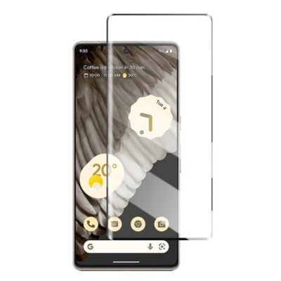Google Pixel 7 Pro „Mocolo“ 9H Tempered Glass усиленная защита, черное защитное стекло с полным покрытием толщиной 0,26 мм | Vac
