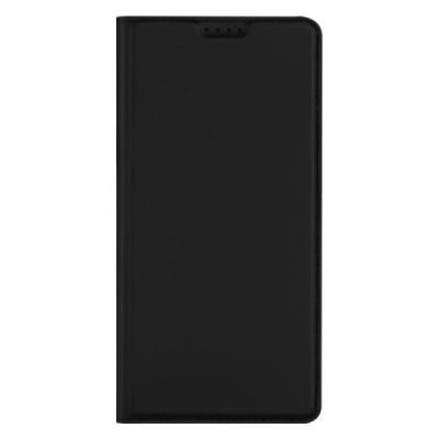Samsung Galaxy A25 (SM-A256) „Dux Ducis“ Skin sērijas melns ādas atvērams maciņš | Vacins.lv