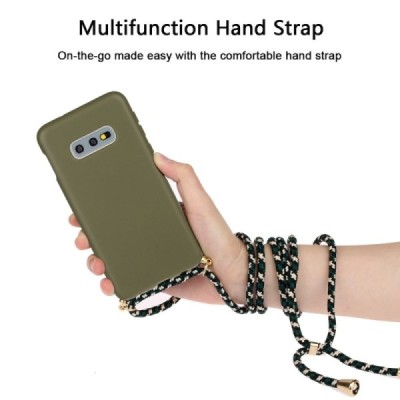 Samsung Galaxy S10e (G970) Strap твердый силиконовый чехол из TPU зелёного цвета | Vacins.lv