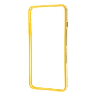 Apple iPhone 6 Plus (6s Plus) skaidrus permatomas rėmelis (kraštų apvadas, bamperis) - geltonas / Priedai.lt