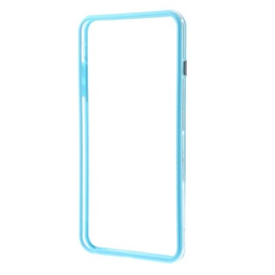 Apple iPhone 6 Plus (6s Plus) dzidrs, caurspīdīgs rāmis (sānu apmale, bamperis) - gaiši zils / Vacins.lv