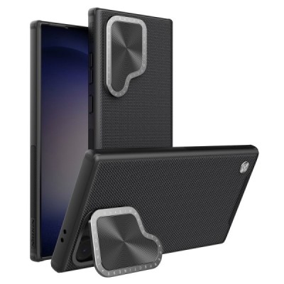 Samsung Galaxy S24 Ultra (SM-S928) „Nillkin“ CamShield Textured Prop чёрный чехол с защитной крышкой для камеры | Vacins.lv