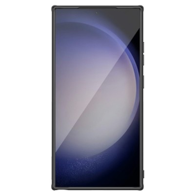 Samsung Galaxy S24 Ultra (SM-S928) „Nillkin“ CamShield Textured Prop чёрный чехол с защитной крышкой для камеры | Vacins.lv