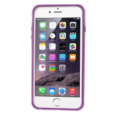 Apple iPhone 6 Plus (6s Plus) skaidrus permatomas rėmelis (kraštų apvadas, bamperis) - violetinis / Priedai.lt