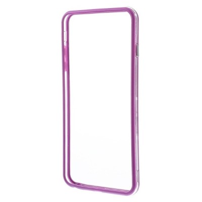 Apple iPhone 6 Plus (6s Plus) skaidrus permatomas rėmelis (kraštų apvadas, bamperis) - violetinis / Priedai.lt