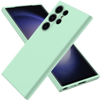 Samsung Galaxy S24 Ultra (SM-S928) Shell cieta silikona (TPU) apvalks - zaļš | Vacins.lv