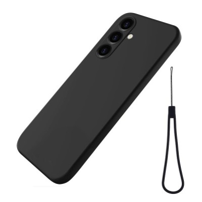 Samsung Galaxy A25 (SM-A256) Shell (TPU) твердый силиконовый чехол - чёрный | Vacins.lv