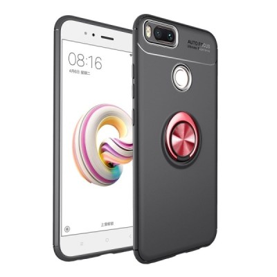 Xiaomi Mi A1 (Mi 5X) „FOCUS“ Kickstand (TPU) твердый силиконовый чехол - чёрный | Vacins.lv