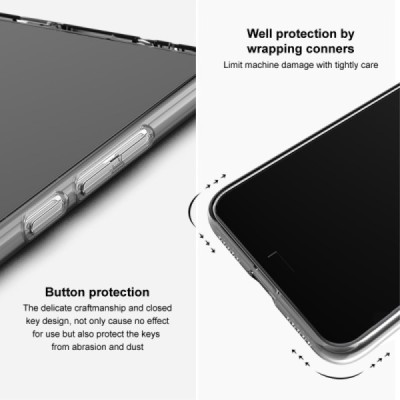 OnePlus 12 „Imak“ твердый силиконовый чехол из TPU прозрачный | Vacins.lv