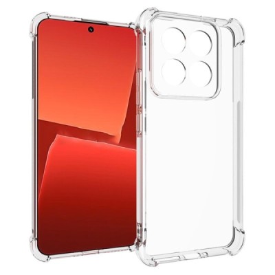Улучшенная защита Xiaomi 14 Pro прозрачный чехол из твердого силикона (TPU) | Vacins.lv