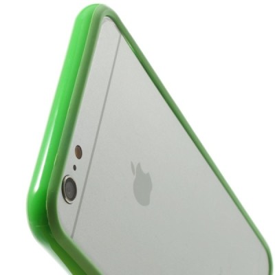 Apple iPhone 6 Plus (6s Plus) klasiskais balts cieta silikona rāmis (sānu apmale, bamperis) / Vacins.lv