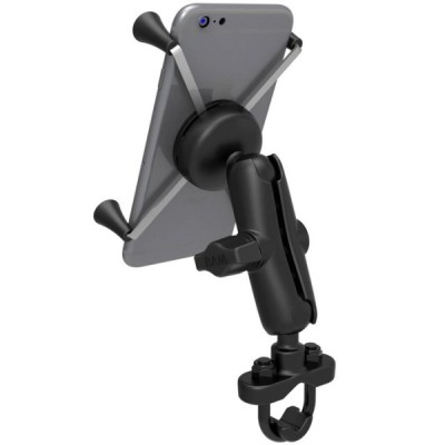 „RAM Mounts“ X-Grip U-Bolt Base telefona turētājs motociklam (piestiprina pie stūres) | Vacins.lv