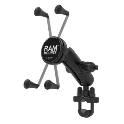 „RAM Mounts“ X-Grip U-Bolt Base telefona turētājs motociklam (piestiprina pie stūres) | Vacins.lv