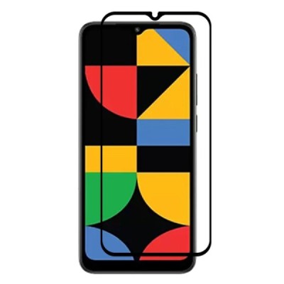 Xiaomi Redmi A3 (Redmi A3+) „Rurihai“ Tempered Glass melns ekrāna aizsargstikls 2.5D | Vacins.lv
