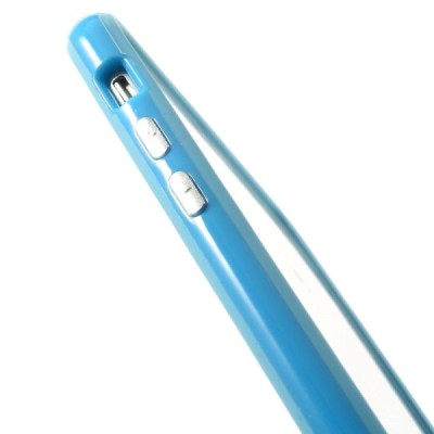 Apple iPhone 6 Plus (6s Plus) klasiskais zils cieta silikona rāmis (sānu apmale, bamperis) / Vacins.lv