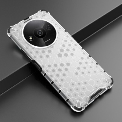 Honeycomb pastiprinātas aizsardzības dzidrs Xiaomi Redmi A3 (Poco C61) apvalks | Vacins.lv
