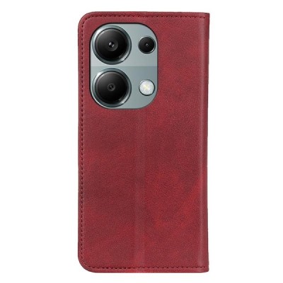 Xiaomi Redmi Note 13 Pro 4G (Poco M6 Pro) „Split“ sērijas sarkans atvērams maciņš, maks | Vacins.lv