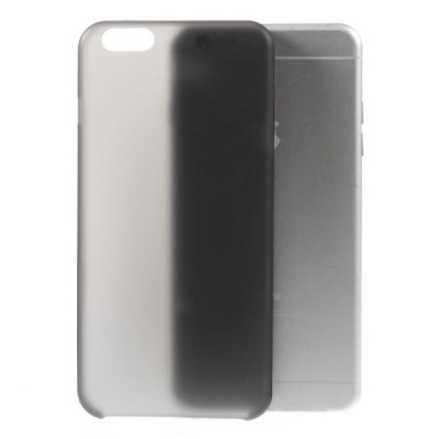 Ploniausias pasaulyje plastikinis skaidrus Apple iPhone 6 (6s) juodas dėklas - nugarėlė / Priedai.lt