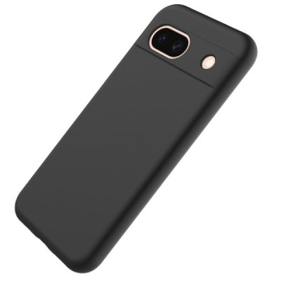 Google Pixel 8A Shell cieta silikona (TPU) apvalks - melns | vacins.lv