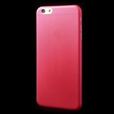 Ploniausias pasaulyje plastikinis skaidrus Apple iPhone 6 (6s) raudonas dėklas - nugarėlė / Priedai.lt