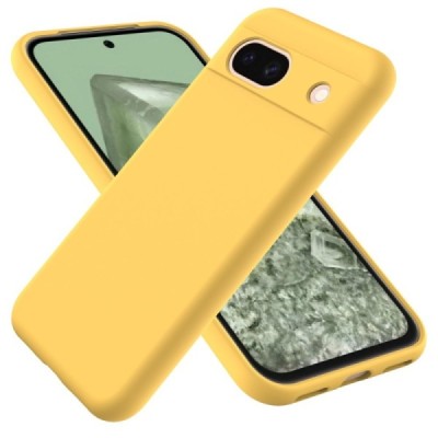 Google Pixel 8A Shell (TPU) твердый силиконовый чехол - жёлтый | Vacins.lv
