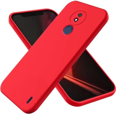 Nokia C21 Shell (TPU) твердый силиконовый чехол - красный | Vacins.lv