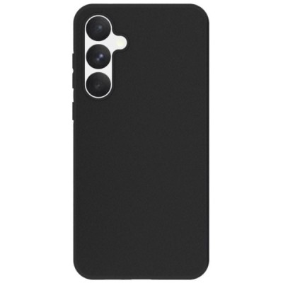 Samsung Galaxy A55 5G (SM-A556) cieta silikona (TPU) melns apvalks | Vacins.lv