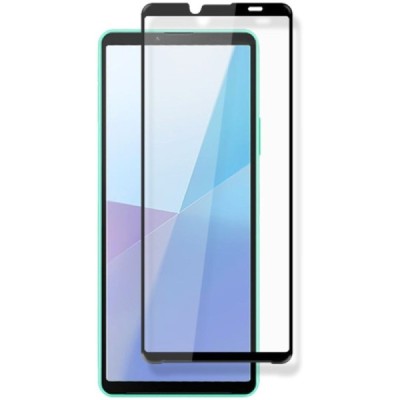Sony Xperia 10 VI „Mocolo“ 9H Tempered Glass усиленная защита, черное защитное стекло с полным покрытием толщиной 0,26 мм | Vaci