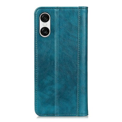Sony Xperia 10 VI Binfen солидная открываемый зелёный кожаный чехол - книжка | Vacins.lv