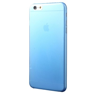 Ploniausias pasaulyje plastikinis skaidrus Apple iPhone 6 Plus (6s Plus) mėlynas dėklas - nugarėlė / Priedai.lt