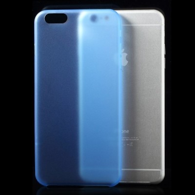 Ploniausias pasaulyje plastikinis skaidrus Apple iPhone 6 Plus (6s Plus) mėlynas dėklas - nugarėlė / Priedai.lt