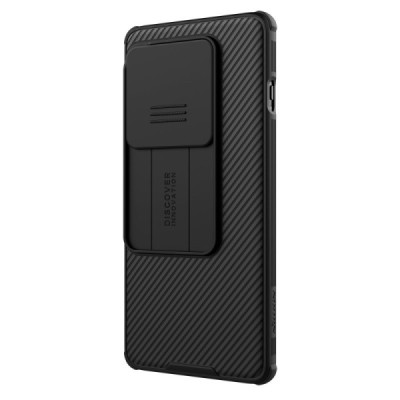 OnePlus 12R (Ace 3) „Nillkin“ CamShield Pro чёрный чехол с защитной крышкой для камеры | Vacins.lv
