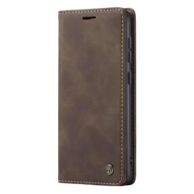 Samsung Galaxy S24 (SM-S921) CaseMe Retro открываемый, коричневый, кожаный чехол – книжка | Vacins.lv
