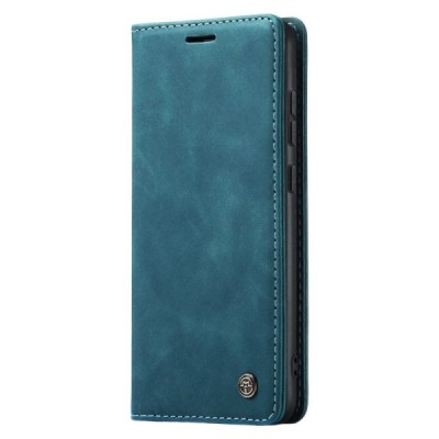 Samsung Galaxy S24+ (SM-S926) CaseMe Retro solīds atvēramais ādas zaļš maciņš - maks | Vacins.lv
