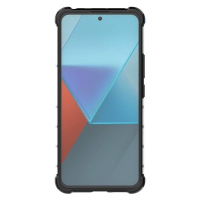 Honeycomb усиленная защита Xiaomi Redmi Note 13 Pro 5G (Poco X6 5G) прозрачный твердый силикон (TPU) и пластиковый корпус | Vaci