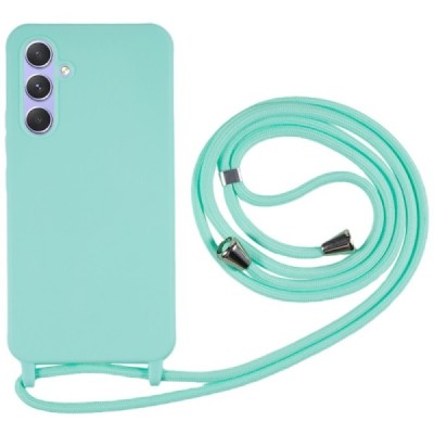 Samsung Galaxy A55 5G (SM-A556) Strap твердый силиконовый чехол из TPU мятный | Vacins.lv