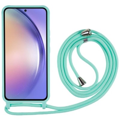 Samsung Galaxy A55 5G (SM-A556) Strap твердый силиконовый чехол из TPU мятный | Vacins.lv