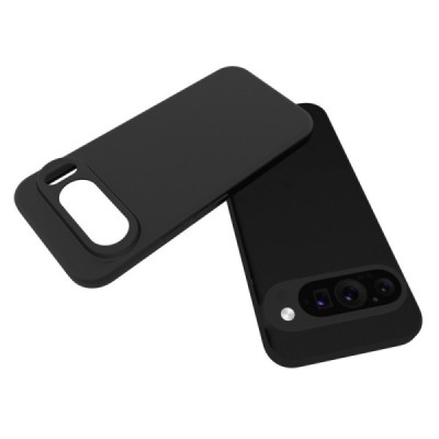 Твердый силиконовый чехол (TPU) для Google Pixel 9 (Pixel 9 Pro),чёрного цвета | Vacins.lv