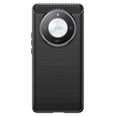 Huawei Honor Magic 6 Lite (Honor X9b) "Carbon" cieta silikona (TPU) melns apvalks | Vacins.lv