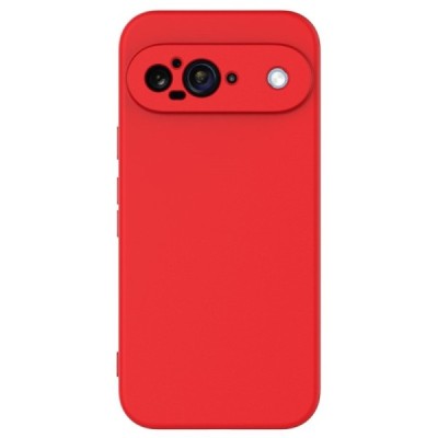Google Pixel 9 Shell cieta silikona (TPU) apvalks - sarkans | vacins.lv