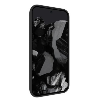 Google Pixel 9 Pro XL cieta silikona (TPU) melns apvalks | Vacins.lv