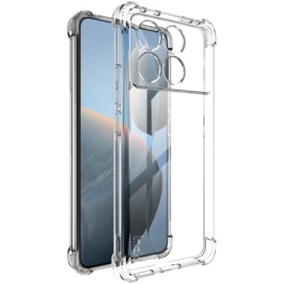 Xiaomi Poco X6 Pro 5G (Redmi K70E) Imak pastiprinātas aizsardzības cieta silikona (TPU) dzidrs vāciņš | Vacins.lv