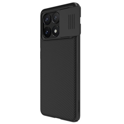 Xiaomi Poco X6 Pro 5G (Redmi K70E) „Nillkin“ CamShield melns apvalks | vacins.lv