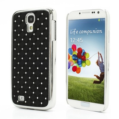 Samsung Galaxy S4 i9505 elegantiškas juodas dėklas su blizgučiais / Priedai.lt
