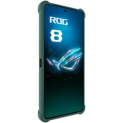 Asus Rog Phone 8 (8 Pro) Imak усиленный твердый силиконовый чехол TPU - зелёный | Vacins.lv