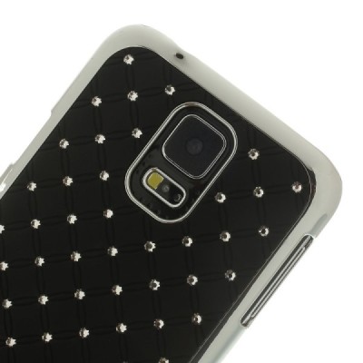 Samsung Galaxy S5 (S5 Neo) elegants melns futrālis ar spīduļiem / Vacins.lv