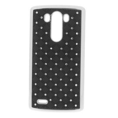 LG G3 D850 elegantiškas juodas dėklas su blizgučiais / Priedai.lt