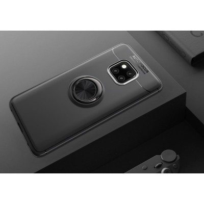 Huawei Mate 20 Pro "FOCUS" Kickstand cieta silikona (TPU) melns apvalks | vacins.lv